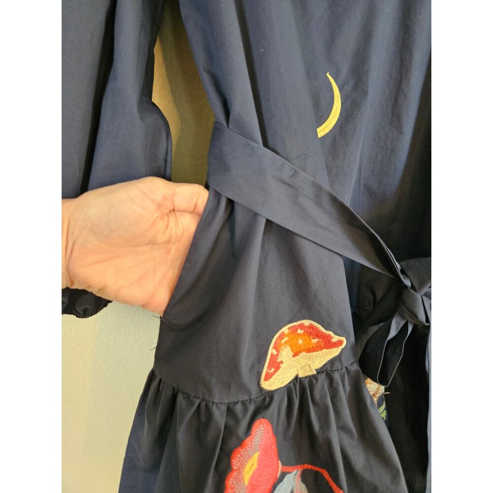 CIEBON Savannah Embroidered Cotton Shirtdress, Size XL - Picture 7 of 12